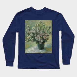 Vase of Flowers by Claude Monet Long Sleeve T-Shirt